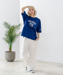 【DISCUS/ディスカス】ヘビーウェイト カレッジロゴプリントTシャツ ルーズシルエット