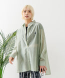 【BEVERLY HILLS POLO CLUB/ビバリーヒルズポロクラブ】ワンポイント刺繍 シアーシャツ zo