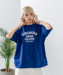 【DISCUS/ディスカス】ヘビーウェイト カレッジロゴプリントTシャツ ルーズシルエット