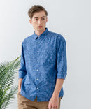 COOLMAXリネンミックス7分袖シャツ【BLUE STANDARD/ブルースタンダード