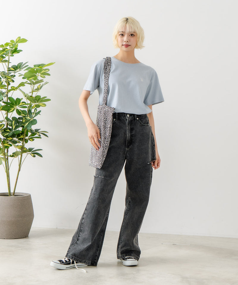 ブランドロゴワンポイント刺繍Tシャツ【U.S. POLO ASSN./ユーエスポロアッスン】