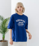【DISCUS/ディスカス】ヘビーウェイト カレッジロゴプリントTシャツ ルーズシルエット