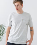 ZEROSTAIN 胸ポケット 刺繍Tシャツ 汗染みの目立ちにくいTシャツ 防汚 ＵＶカット アニマル おじさん ビール アメ車