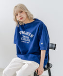 【DISCUS/ディスカス】ヘビーウェイト カレッジロゴプリントTシャツ ルーズシルエット