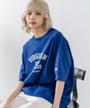 【DISCUS/ディスカス】ヘビーウェイト カレッジロゴプリントTシャツ ルーズシルエット