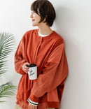 【C-FORT POINT/フォートポイント】コーデュロイ ワッフル 切り替え カーディガン