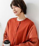 【C-FORT POINT/フォートポイント】コーデュロイ ワッフル 切り替え カーディガン