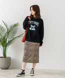 【C-FORT POINT/フォートポイント】アニマルプリント(フレンチブルドッグ) スウェットトレーナー