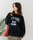 【C-FORT POINT/フォートポイント】アニマルプリント(フレンチブルドッグ) スウェットトレーナー