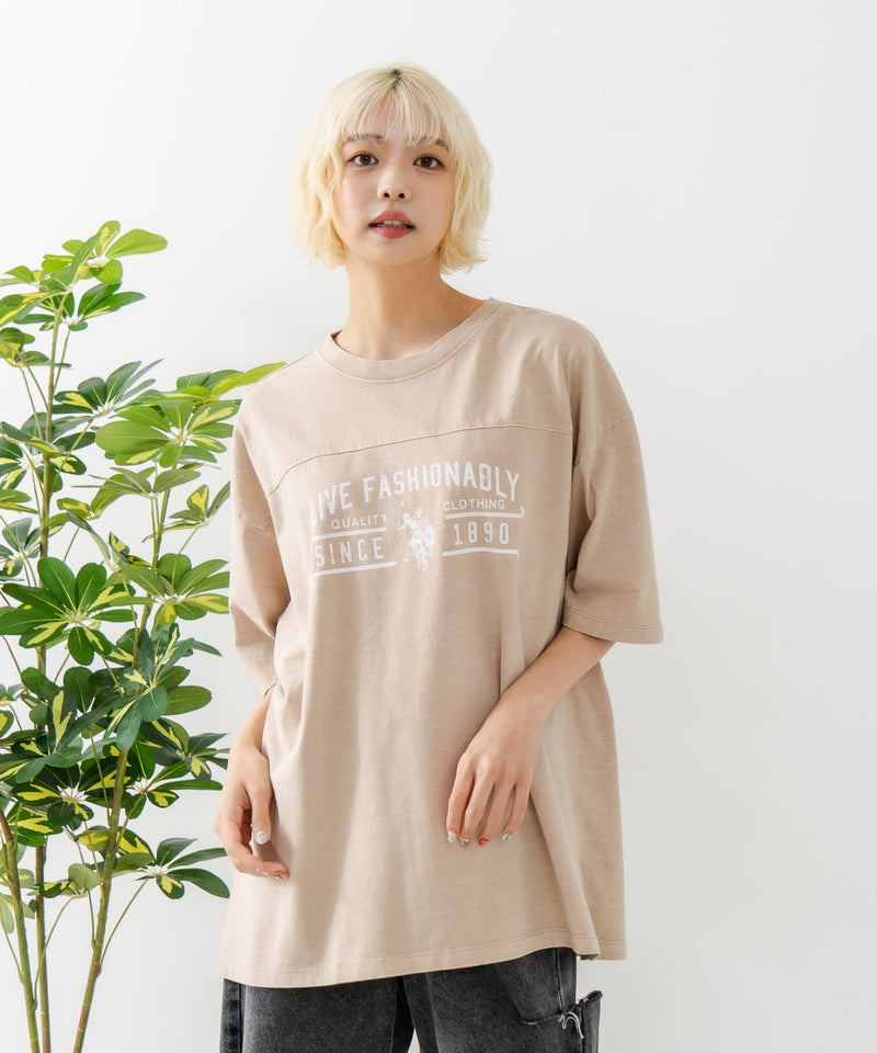 ピグメントプリントＴシャツ【U.S. POLO ASSN./ユーエスポロアッスン】　　　　　　　　　　　　　　　　　　　　　　　　　　　　　　　　　　　　　　　　　　　　　　　　　　　　　　　　　　　　