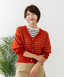 【C-FORTPOINT/フォートポイント】シャリシャリ Ｖネック シアーカーディガン