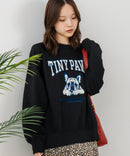 【C-FORT POINT/フォートポイント】アニマルプリント(フレンチブルドッグ) スウェットトレーナー