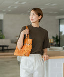 【C-FORTPOINT/フォートポイント】【ひんやり接触冷感 二の腕カバー】カット楊柳 ハイネック5分袖Tシャツ 体型カバー 着痩せ きれいめ カジュアル 涼しい