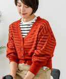 【C-FORTPOINT/フォートポイント】シャリシャリ Ｖネック シアーカーディガン