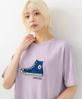 【CONVERSE/コンバース】シューズサガラ刺繍Tシャツ