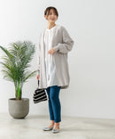【FORT POINT/フォートポイント】梨地 ロングトッパーカーディガン