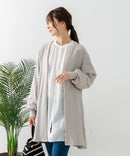 【FORT POINT/フォートポイント】梨地 ロングトッパーカーディガン