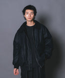 【UNIIT/ユニット】ヴィンテージライク オーバーサイズ PUボアフライトジャケット