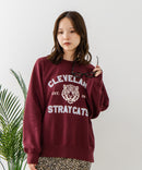 【C-FORT POINT/フォートポイント】アニマルプリント(タイガー) カレッジ スウェットトレーナー