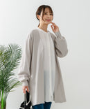 【FORT POINT/フォートポイント】梨地 ロングトッパーカーディガン