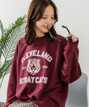 【C-FORT POINT/フォートポイント】アニマルプリント(タイガー) カレッジ スウェットトレーナー