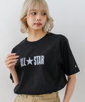 【CONVERSE/コンバース】フロッキーロゴ プリントＴシャツ ブラック ❘ジーンズメイト公式オンラインショップ