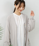 【FORT POINT/フォートポイント】梨地 ロングトッパーカーディガン