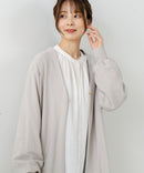 【FORT POINT/フォートポイント】梨地 ロングトッパーカーディガン