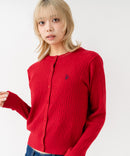 【U.S. POLO ASSN./ユーエスポロアッスン】【程よくゆとりを持たせたリラックスシルエット】ケーブルニットカーディガン クラシカル 羽織り プルオーバー風 きれいめ カジュアル 着回し ❘ジーンズメイト公式オンラインショップ