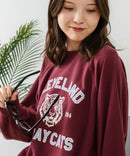 【C-FORT POINT/フォートポイント】アニマルプリント(タイガー) カレッジ スウェットトレーナー