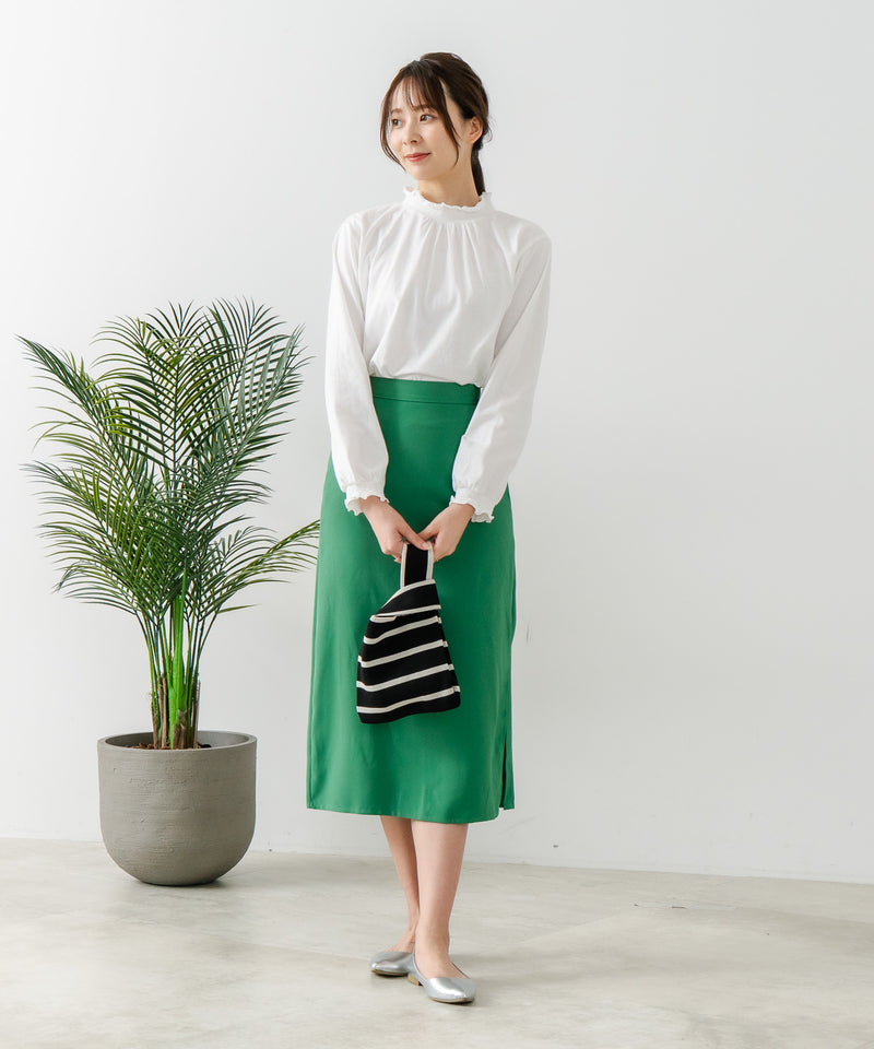 【FORT POINT/フォートポイント】シャーリング ハイネック トップス