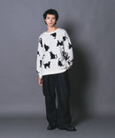 【UNIIT/ユニット】総柄プルオーバージャガードニット zo