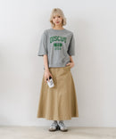 【DISCUS/ディスカス】カレッジロゴプリント ヘビーウェイトTシャツ ルーズシルエット