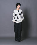 【UNIIT/ユニット】総柄プルオーバージャガードニット zo