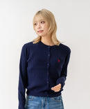 【U.S. POLO ASSN./ユーエスポロアッスン】【程よくゆとりを持たせたリラックスシルエット】ケーブルニットカーディガン クラシカル 羽織り プルオーバー風 きれいめ カジュアル 着回し ❘ジーンズメイト公式オンラインショップ