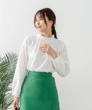 【FORT POINT/フォートポイント】シャーリング ハイネック トップス