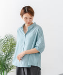 【C-FORTPOINT/フォートポイント】【上品 高見え刺繍】袖刺繍ブラウス 綿100％ 花模様 大人可愛い きれいめ 通勤 お出かけ