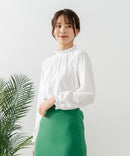 【FORT POINT/フォートポイント】シャーリング ハイネック トップス