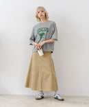 【DISCUS/ディスカス】カレッジロゴプリント ヘビーウェイトTシャツ ルーズシルエット