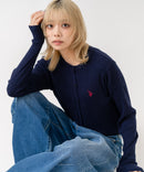 【U.S. POLO ASSN./ユーエスポロアッスン】【程よくゆとりを持たせたリラックスシルエット】ケーブルニットカーディガン クラシカル 羽織り プルオーバー風 きれいめ カジュアル 着回し ❘ジーンズメイト公式オンラインショップ