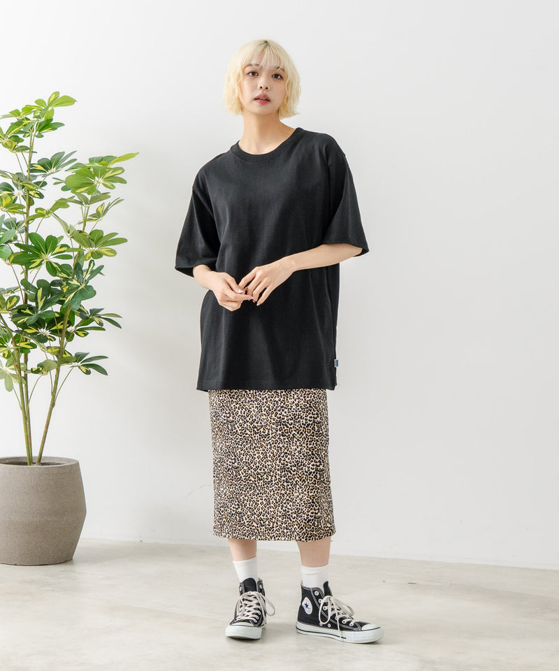 USAコットン ワッペンロゴ刺繍 無地 クルーネック半袖Tシャツ レディース メンズ【DISCUS/ディスカス】