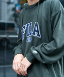 FILA  カレッジ ワッペン ビッグ シルエット フーディー