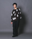 【UNIIT/ユニット】総柄プルオーバージャガードニット zo