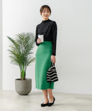 【FORT POINT/フォートポイント】ジャガード シアー 切り替えプルオーバートップス