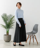 【C-FORT POINT/フォートポイント】シアー 切り替え ハイネック プルオーバー