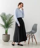 【C-FORT POINT/フォートポイント】シアー 切り替え ハイネック プルオーバー