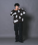 【UNIIT/ユニット】総柄プルオーバージャガードニット zo