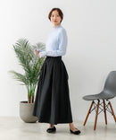 【C-FORT POINT/フォートポイント】シアー 切り替え ハイネック プルオーバー