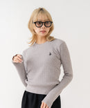 【U.S. POLO ASSN./ユーエスポロアッスン】【程よくゆとりを持たせたリラックスシルエット】ケーブルニットプルオーバー 柔らかい 軽量 ハリ感 ケーブル編み 上品 レイヤード ❘ジーンズメイト公式オンラインショップ