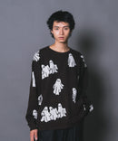 【UNIIT/ユニット】総柄プルオーバージャガードニット zo